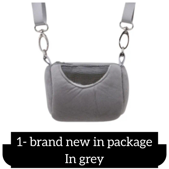 Hamster pet Carrier Small Animal Hammock sugar glider mice carrier purse design. - Picture 5 of 6